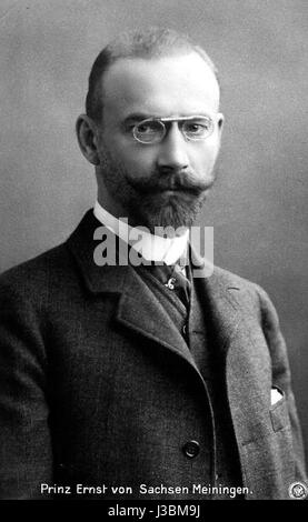 Ernst von Sachsen Meiningen (18591941) Banque D'Images