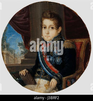 Né en 1809, Dom Pedro I fut le premier empereur du Brésil, connu pour son rôle central dans l'indépendance du pays. Son règne a marqué des changements politiques et sociaux importants au Brésil au début du XIXe siècle. Banque D'Images