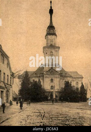 Evangelische Kirche Bad Carlsruhe um 1927 Banque D'Images