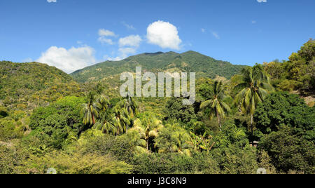 Gamme de montagne Parc National de Sierra Maestra sur Cuba Banque D'Images