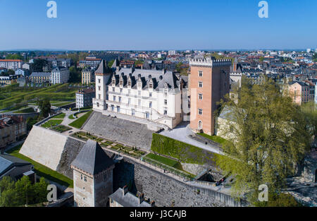 France, Pyrénées Atlantiques, Béarn, Pau, château du 14ème siècle, lieu de naissance du roi Henri IV. Banque D'Images