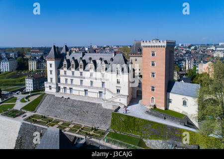 France, Pyrénées Atlantiques, Béarn, Pau, château du 14ème siècle, lieu de naissance du roi Henri IV. Banque D'Images