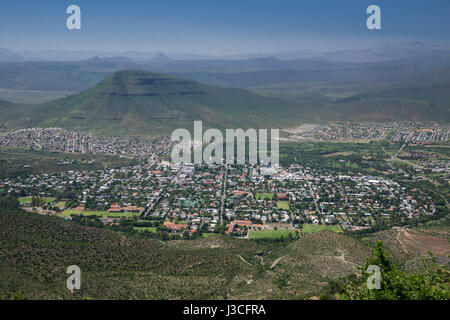 Vue aérienne de l'Est de Graaff Reinet Cape Afrique du Sud Banque D'Images