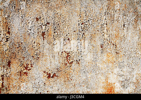 Surface rouillée close-up, corrosion des métaux Banque D'Images