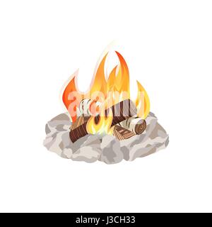 L'icône feu concept Illustration de Vecteur