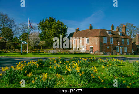 Auteur Jane Austen ( 1775-1817 ) située dans le village de Chawton ,East Hampshire où elle a passé les huit dernières années de sa vie est maintenant un musée. J Banque D'Images