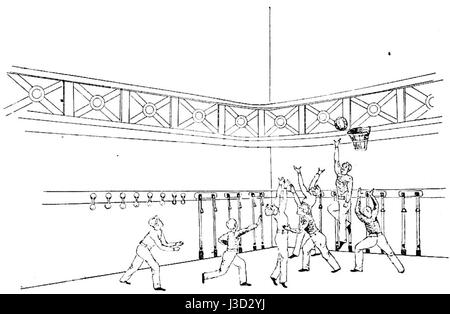 Le Dr James Naismith 13 Règles d'origine de Basket Ball pg 1 Banque D'Images