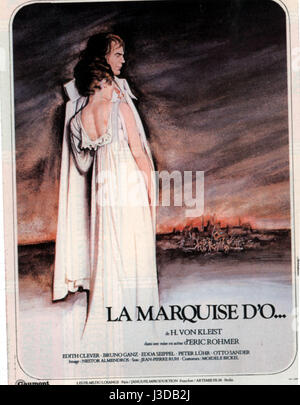 Die Marquise von O... Année : 1976 - L'Allemagne de l'Ouest / France Réalisateur : Eric Rohmer Film poster (Fr) Banque D'Images