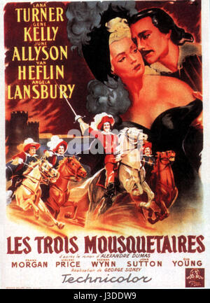 Les Trois Mousquetaires Année : 1948 USA Réalisateur : George Sidney Movie poster (Fr) Banque D'Images