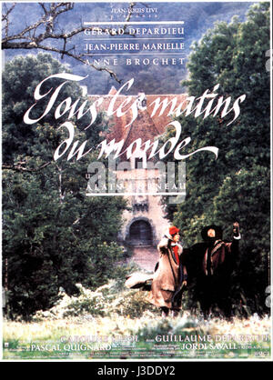 Tous les matins du monde Année : 1991 - France Directeur : Alain Corneau affiche de film (fr) Banque D'Images