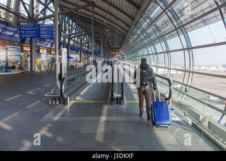 L'aéroport de Leipzig / Halle Banque D'Images