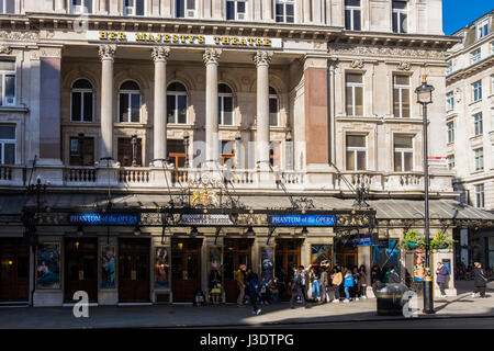 Her Majesty's Theatre, Haymarket, Londres, Angleterre, Royaume-Uni Banque D'Images