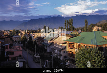 Srinagar, Jammu-et-Cachemire, en Inde, en 2010, un avis de Srinagar Banque D'Images