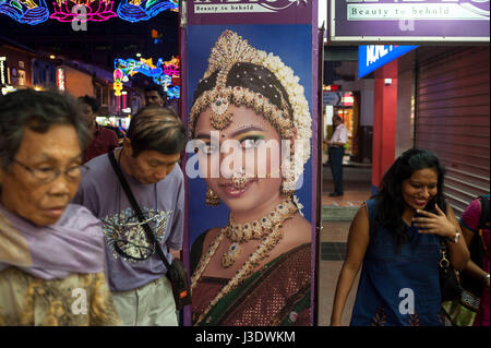 Singapour, République de Singapour, 2016, scène de rue à Little India Banque D'Images