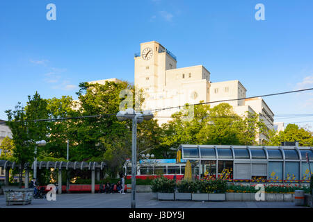 Square Vienna, piscine intérieure Amalienbad, tramway, Wien, Vienne, 10. Favoriten, Wien, Autriche Banque D'Images