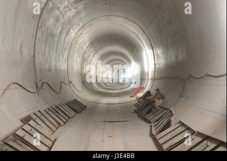 Wien, U-Bahn, Verlängerung der Linie U1 Richtung Oberlaa, Baulos U1/10 Troststraße Banque D'Images