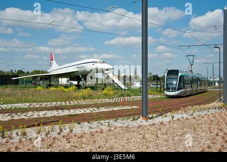 Paris, Tramway Villejuif - Rungis - Orly - Athis-Mons, T7 Banque D'Images