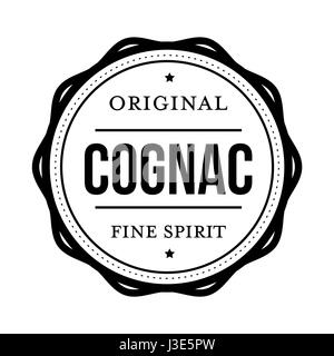 Cognac vintage stamp vector Illustration de Vecteur