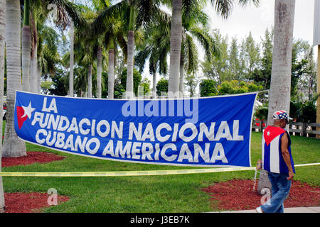 Miami Florida,Tropical Park,Cuban Exode relief Project,festival,festivals,politique,exil anti Castro organisation,Cuban American National Foundation Banque D'Images