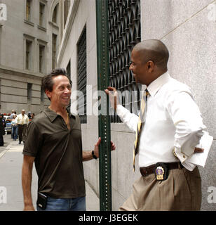 Brian Grazer Brian Grazer producteur Brian Grazer et Denzel Washington sur le tournage / sur le plateau à l'intérieur de l'homme - l'homme de l'intérieur à l'intérieur de l'homme Année : 2006 USA Banque D'Images