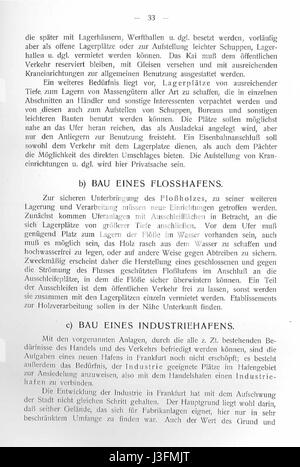 L'image montre le quartier Osthafen de Francfort-sur-le-main (FFM) en 1907. Il offre une vue historique des développements industriels et portuaires dans la région au début du XXe siècle. Banque D'Images
