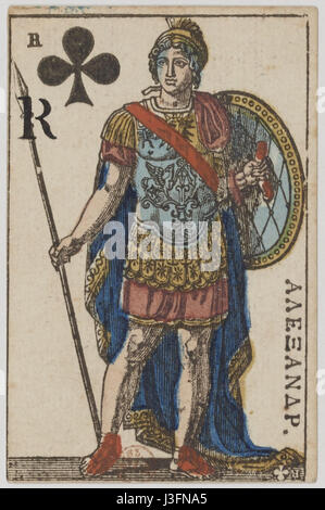 Premier Empire français cartes 1810 Clubs de King Banque D'Images