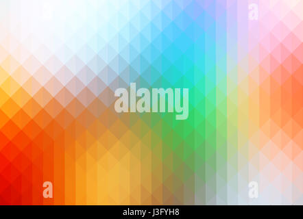 Couleurs arc-en-ciel Résumé Contexte géométrique avec des rangées de triangles Banque D'Images