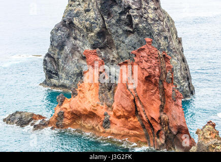 Péninsule volcanique de Ponta da Serra sur l'île de Madère Banque D'Images