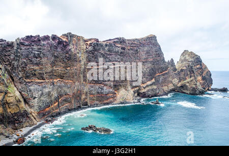 Péninsule volcanique de Ponta da Serra sur l'île de Madère Banque D'Images