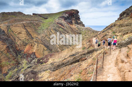 Péninsule volcanique de Ponta da Serra sur l'île de Madère Banque D'Images