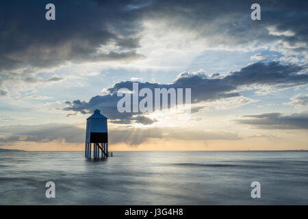 Le phare à moins guindé Burnham on sea, Somerset Banque D'Images