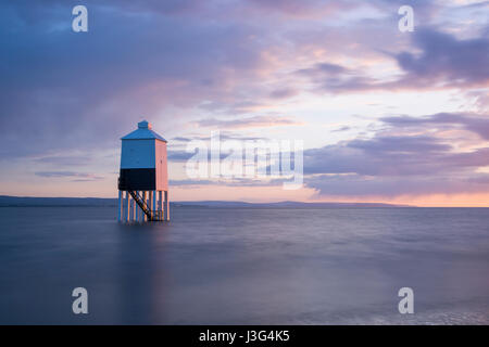 Le phare à moins guindé Burnham on sea, Somerset Banque D'Images