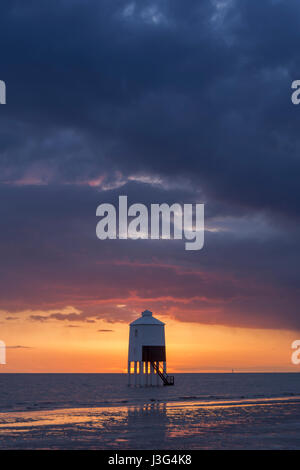 Le phare à moins guindé Burnham on sea, Somerset Banque D'Images