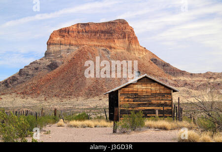 Le Costolon article de Big Bend National Park, situé dans la partie sud de du Texas, contient de nombreuses structures qui sont de valeur historique Banque D'Images