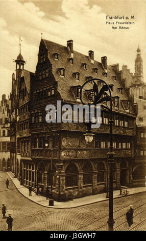 Frankfurt Am Main Roemer Salzhaus 1900 Braubachstrasse Banque D'Images