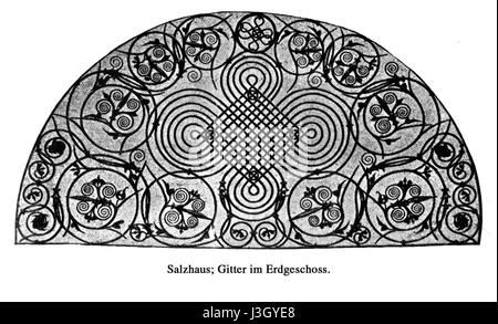 Frankfurt Am Main Roemer Salzhaus Gitter Erdgeschoss Banque D'Images