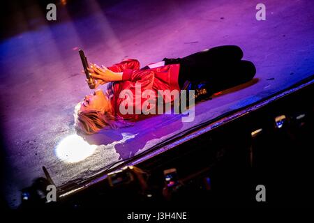 Milan, Italie. 04 mai, 2017. Groupe de rock américain Hey Violet effectue live au Magazzini Generali. Credit : Mairo Cinquetti/Pacific Press/Alamy Live News Banque D'Images