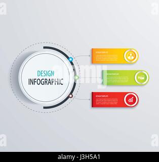 Vecteur de conception infographique Timeline et icônes marketing.Peut être utilisé pour la mise en page, flux de données, diagramme, options, bannière, web design.concept d'entreprise wi Illustration de Vecteur