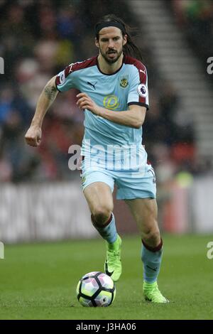 GEORGE BOYD BURNLEY FC 2017 Banque D'Images