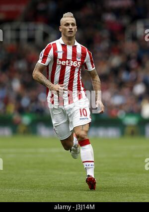 MARKO ARNAUTOVIC Stoke City FC Stoke City FC PARIER 365 STADIUM STOKE ANGLETERRE 20 Août 2016 Banque D'Images