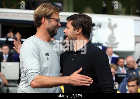 MANAGER DE LIVERPOOL JURGEN KLOPP Tottenham Hotspur V LIVERPOOL STADE DE WHITE HART LANE LONDON LONDON ANGLETERRE 27 Août 2016 Banque D'Images