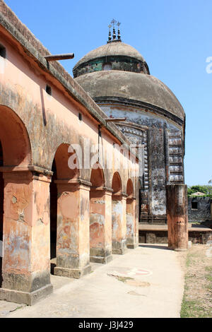 600 ans Le Seigneur Krishna Temple à Bardhaman, dans l'ouest du Bengale, en Inde. Banque D'Images