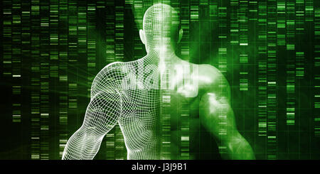 Le séquençage d'ADN ou la séquence comme une science Abstract Banque D'Images