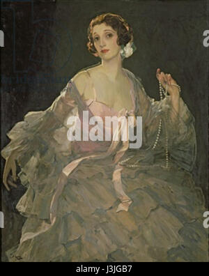 Hazel en lieu et gray john lavery Banque D'Images