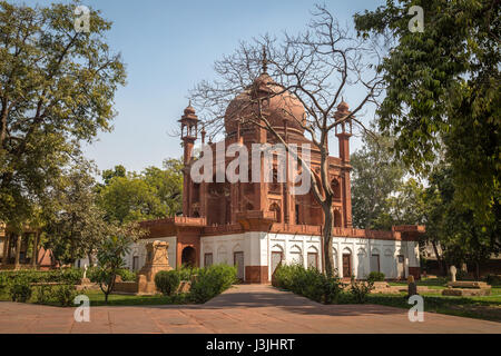Du Taj Mahal à Agra est un cimetière catholique romain avec col. hessing tombeau construit pour répliquer le Taj Mahal. Banque D'Images