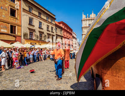 La Pologne, dans la voïvodie de Lublin, Ville de Lublin, vieille ville, juste des Jagellon Banque D'Images