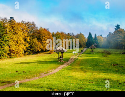 Pologne, voïvodie de Sainte-Croix Sainte-croix, montagne, paysage du Mont Chauve, Łysa Góra Banque D'Images