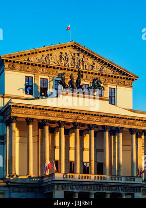 La Pologne, Voïvodie de Mazovie, Varsovie, Grand Théâtre et Opéra National Banque D'Images