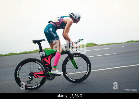 Lima demi-Ironman 70.3 23/avril/2017 Costa Verde, Lima - Pérou Banque D'Images