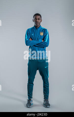 Portrait de joueur de soccer brésilien Ramires de Jiangsu Suning C.F. pour le Football Chinois 2017 Super League, à Nanjing, Jiangsu province de Chine orientale, le 27 février 2017. Banque D'Images